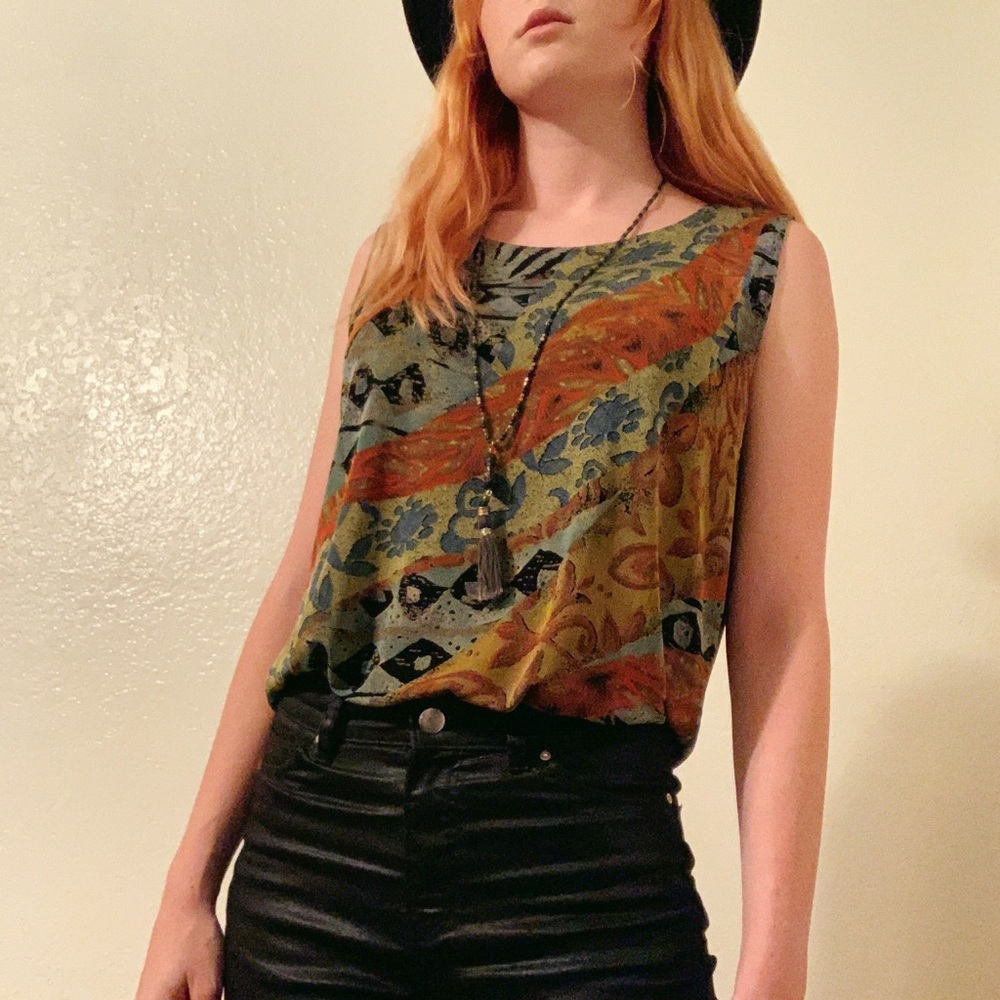 🪲Boho Multi-Pattern Top🪲